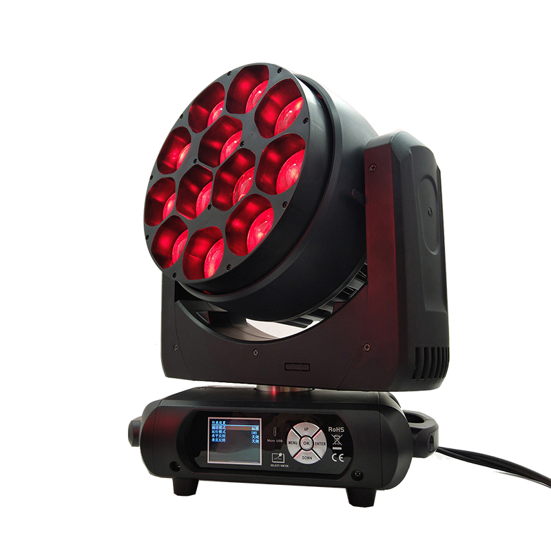 LED RGBW 12x40w Pixel Zoom With RDM Wash Mixing Color Moving Head Light